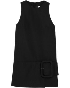 Ami Paris Round Neck Mini Dress - Black