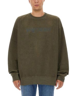 McQueen Dark Logo Sweatshirts - Green
