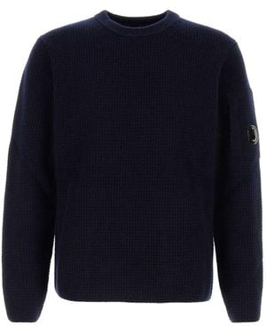 C.P. Company Midnight Wool Sweater - Blue