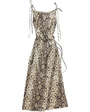 Acne Studios Satin Dress - Natural