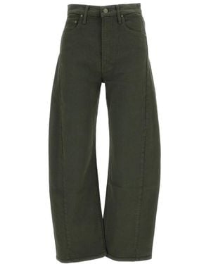 Mother Relaxed High Rise Jeans - Green
