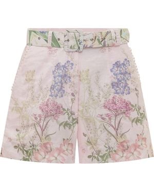 Rui Light Printed Shorts - Pink