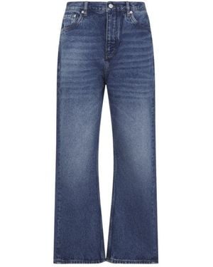Studio Nicholson Straight High Rise Jeans - Blue