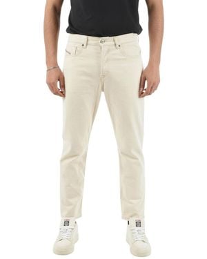 DIESEL Tapered Solid Jeans - Black