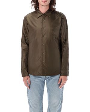 Aspesi Lilo Taffeta Padded Overshirt - Brown
