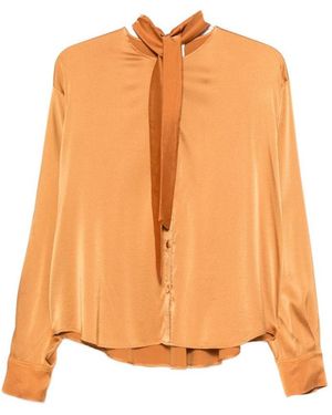 forte_forte Regular Solid Shirt - Orange
