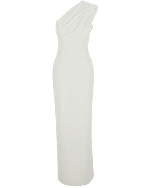 Solace London One Shoulder Maxi Dress - White