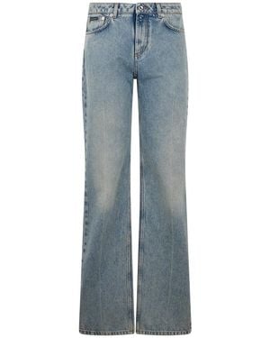 Dolce & Gabbana Flared High Rise Jeans - Blue
