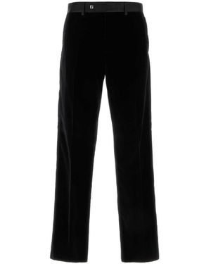 Fendi Flat Front Pants - Black