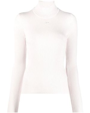 Courreges High-Neck Top - White