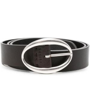 Orciani Oval Buckle Belt - Black