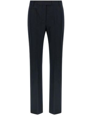 Max Mara Regular Flat Front Pant - Blue