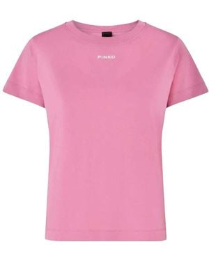 Pinko Round Neck T-Shirt - Pink