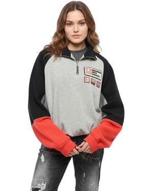 DSquared² Color Block Sweatshirt - Red