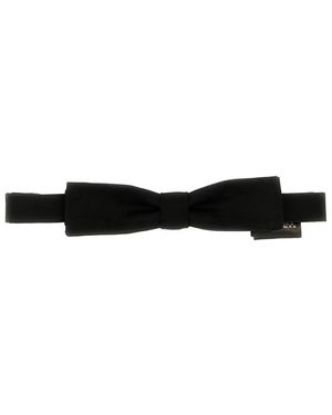 DSquared² Solid Silk Bow Tie - Black