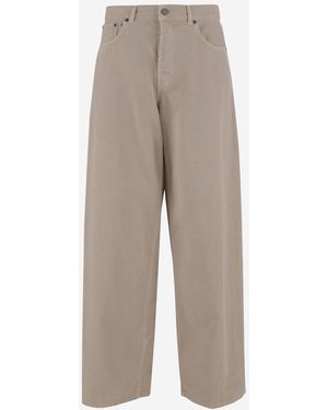 Haikure Cotton And Linen Jeans - Natural