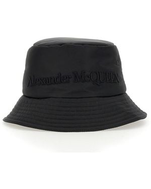 McQueen Logo Bucket Hat - Black