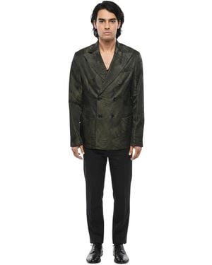 Palm Angels Peaked Lapel Blazer - Black