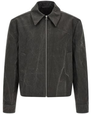 Séfr Charcoal Abstract Jacket - Gray
