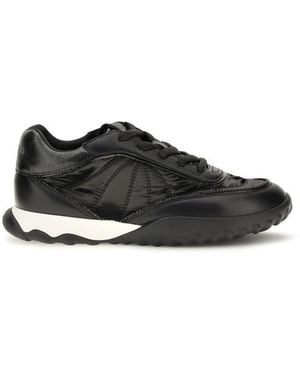 Pinko Gea Leather Trainers - Black
