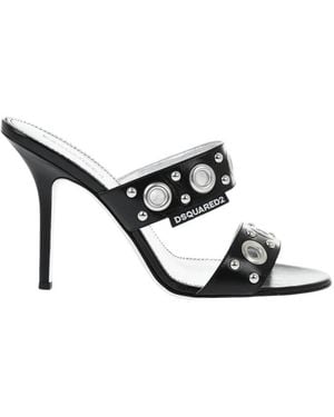 DSquared² Leather Heels - White