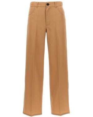 Jil Sander Loose Leg Pants - Natural