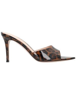 Gianvito Rossi Print Pointed Heels - Metallic