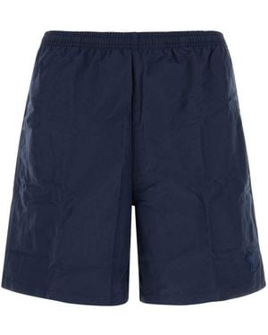 Ami Paris Solid Shorts - Blue