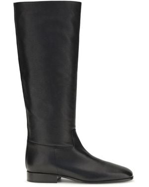 Herbert Levine Leather Boots - Black