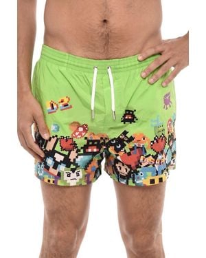 DSquared² Graphic Swim Shorts - Green