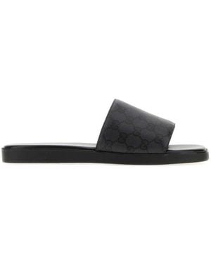Gucci Slip On Slides - Black