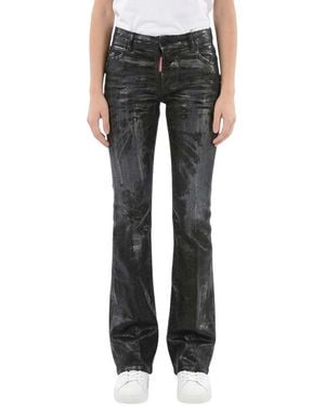DSquared² Flared Mid Rise Jeans - Black