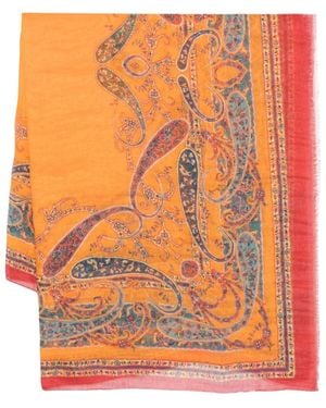 Etro Paisley Scarves - Orange