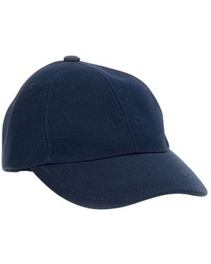 A.P.C. Logo Baseball Cap - Blue