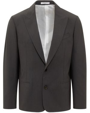 Cellar Door Peaked Lapel Blazer - Gray