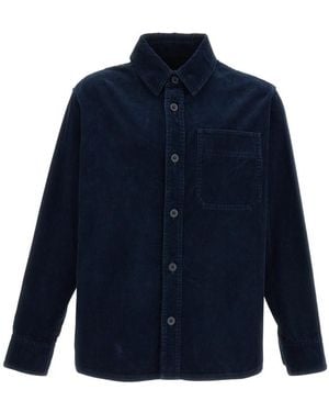 A.P.C. Relaxed Corduroy Shirt - Blue