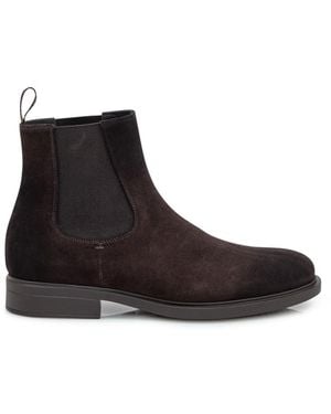 Doucal's Suede Boots - Black