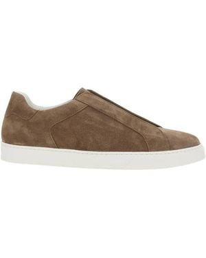 Doucal's Suede Sneakers - Brown