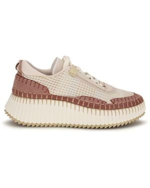 Chloé Textured Sneakers - Pink