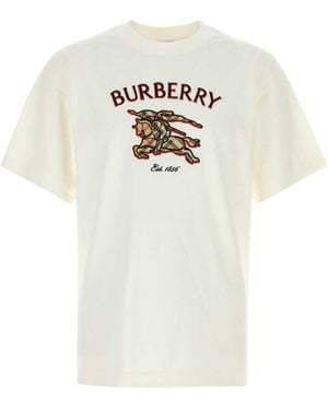Burberry Crew Neck T-Shirt - White