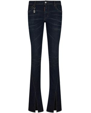 DSquared² Slim Mid Rise Jeans - Blue