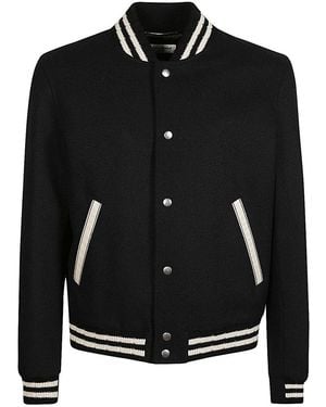 Saint Laurent Logo Jacket - Black
