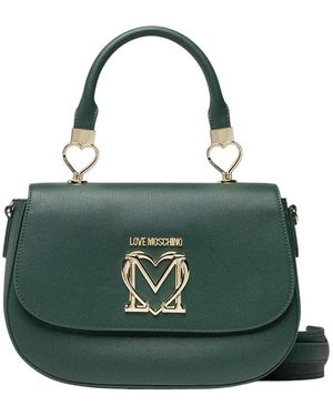 Love Moschino Logo Small Satchel - Green