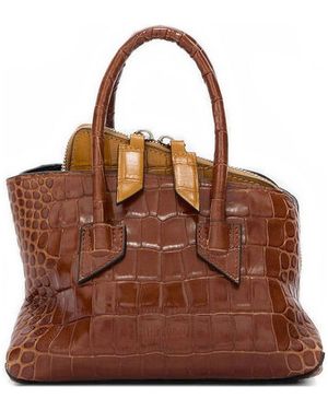 The Attico La Passeggiata Mini Satchel - Brown