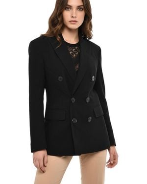 DSquared² Notched Lapel Blazer - Black