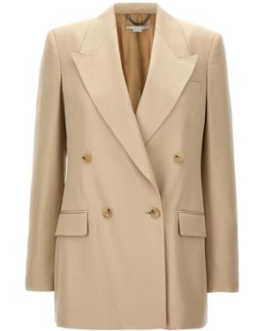 Stella McCartney Double-Breasted Blazer - Natural