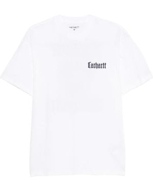 Carhartt Crewneck Logo Print T-Shirt - White