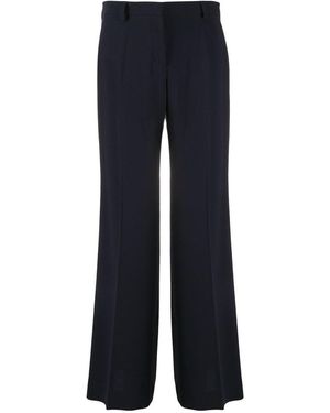 Alberto Biani Wide Leg Cady Trousers - Blue