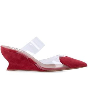 Alaïa Slip-On Wedges - Red