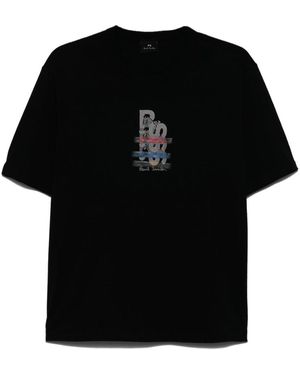 Paul Smith Logo-Print T-Shirt - Black
